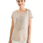 Street One T-Shirt Damen A319621 Deep Blue 44
