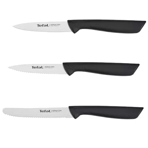 Tefal K2733S Colorfood Messerset 3-teilig, Universalmesser /Schälmesser gezahnt