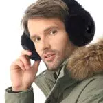 TELEPEPE Beheizter Ohrwärmer für den Winter, elektrischer Plüsch-Ohrenschützer für kaltes Wetter Freesize
