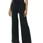 TEREA Mila Hose für Damen, weites Bein, Schwarz, Größe