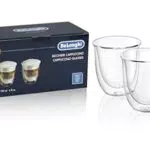 Thermisches Glas DeLonghi DLSC311 Doppelwandiges Cappuccino-Set
