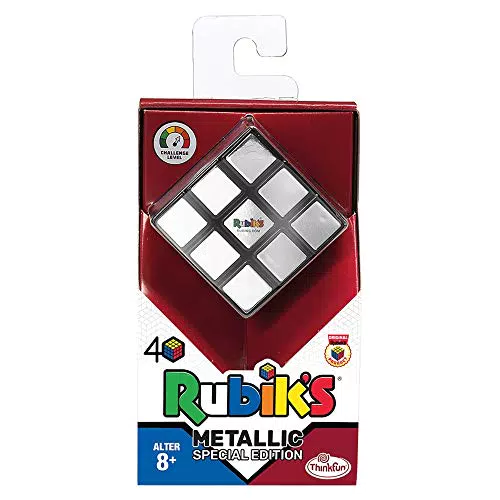 ThinkFun - 76430 - Rubiks Cube Metallic - Der Klassiker