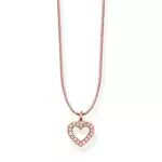 Thomas Sabo Damen Kette Herz Little Secret 925 Sterling Silber LSKE005-898-19-L80v