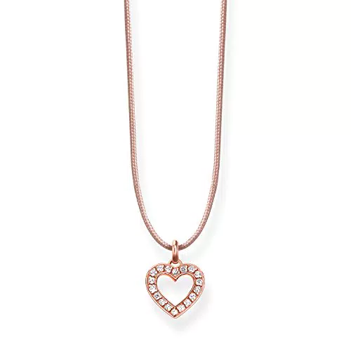 Thomas Sabo Damen Kette Herz Little Secret 925 Sterling Silber LSKE005-898-19-L80v