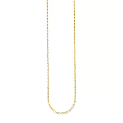 Thomas Sabo Damen-Kette ohne Anhänger 925 Silber teilvergoldet 50 cm - KE1106-413-12-L50v
