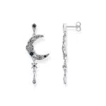 THOMAS SABO Sabo Ohrringe Royalty Mond mit Steinen aus 925 Sterlingsilber