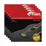 TIGER Akustische Gitarre Saiten 5 Stück Super leicht Sets