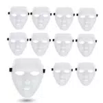 TK Gruppe Timo Klingler Kostümheld 12x Maske weiß - Theathermaske zum bemalen unbemalt basteln Anonymous Phantom Masken - Karneval & Fasching & Halloween - Fastnachtskostüme