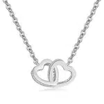TOLOWOBK Kette Damen Silber Mutter Tochter Kette Geschenk
