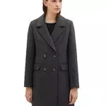 TOM TAILOR Denim Damen 1038685 Basic Mantel, 10522-Shale Grey Melange