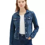 TOM TAILOR Denim Damen Jeansjacke mit Stretch