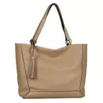 TOM TAILOR, ISA, Damen, Shopper mit Reisverschluss Beige