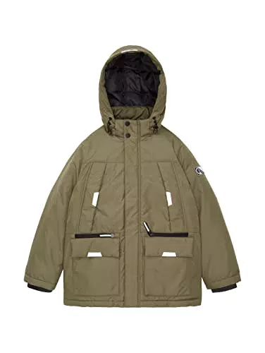 TOM TAILOR Jungen Kinder Parka 1033355, Grün, 152