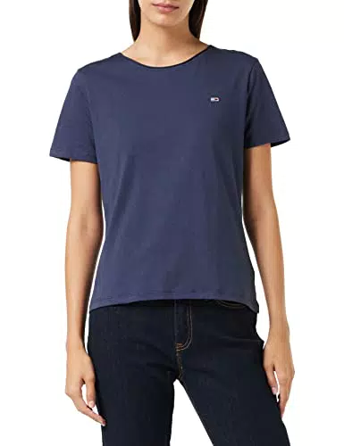 Tommy Hilfiger Damen TJW Slim Jersey C Neck T-Shirt