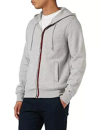 Tommy Hilfiger Herren Hoodie mit Reißverschluss Zipper