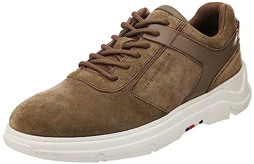 Tommy Hilfiger Herren Hybrid Sneaker Core Schuhe, Grün
