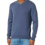 Tommy Hilfiger Herren Pullover Classic Cotton V-Ausschnitt