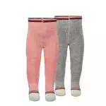 Tommy Hilfiger Unisex Baby Tights, pink/Off White, 62/68