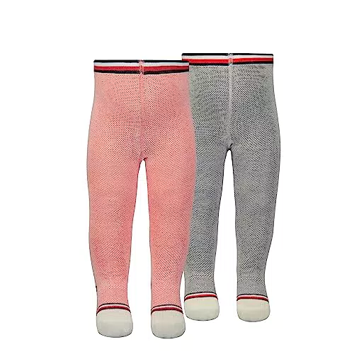 Tommy Hilfiger Unisex Baby Tights, pink/Off White, 62/68
