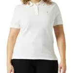 Tommy Jeans Damen Tjw Slim Polo T-Shirt, Schwarz, L