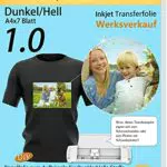 TransOurDream ECHTE Inkjet Transferpapier, DIN A4X7 Blatt Transferfolie
