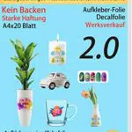 TransOurDream Upgrade Inkjet/Laser Wasserschiebefolie A4X20 Blatt