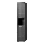 trendteam smart living - Hochschrank Badschrank - Bad - Amanda - Aufbaumaß 37 x 190 x 31 cm - Farbe Agave Grau Hochglanz - 139310321