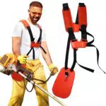 Trimmer Mäher Schultergurt Rasentrimmer Schultergurt Rasentrimmer Gurt Doppel Schultergurt Tragegurt für Motorsense Rasentrimmer Freischneider Rasenmäher Gartenarbeit Zubehör
