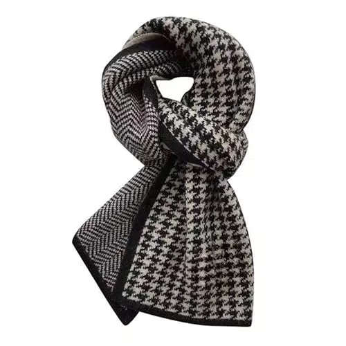 TUSOPORT Schals für Damen Damen Schal Wollvlies Kaschmir Fashion Damen Winter Schal Kariert Damen Tartan Winterschal Schal Weihnachten Geschenke für Freundin