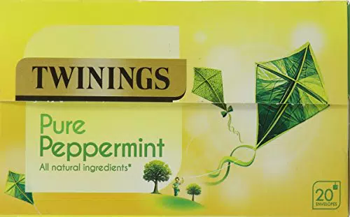 Twinings Pure Peppermint erfrischender und intensiver Pfefferminz-Tee im Tee-Beutel - Hochwertiger Kräutertee aus 100 % Pfefferminze