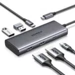 UGREEN Revodok USB C Hub 2 HDMI Docking Station, USB C/USB A 3.0 Ports