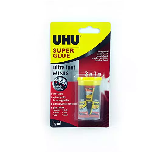 UHU Sekundenkleber blitzschnell Minis, Extrem starker