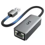 uni USB Ethernet Adapter 1000Mbps, USB 3.0 auf LAN Adapter aus Aluminium und Nylon