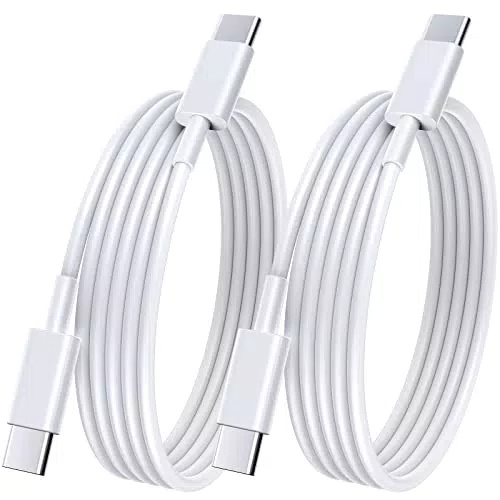 USB C Kabel 100W 2Pack 1.8M Schnellladekabel USB C auf USB C Kabel QC 4.0 5A USB C Ladekabel Für Apple iPhone 15/15 Pro/15 Pro Max
