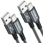 USB C Kabel, Nylon Fast Charge Schnellladekabel Typ C Ladekabel für Samsung Galaxy S22 S21 S20 S10 A13 A14 A21 A40 A53 A54