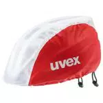 uvex rain cap bike Fahrradmütze - wind- & wasserabweisend - flexible Passform - red white - S/