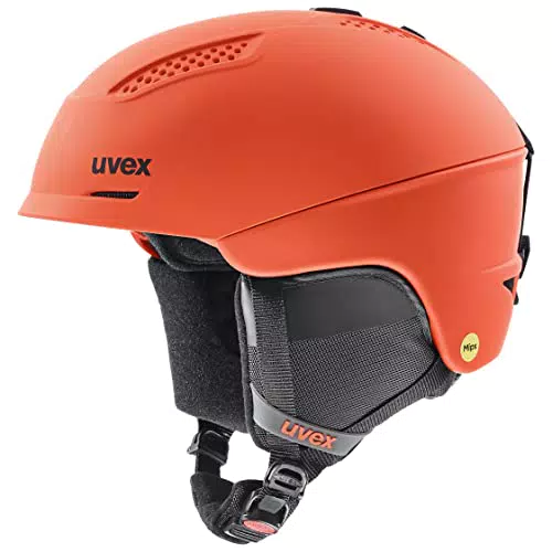 uvex ultra MIPS - Skihelm für Damen und Herren - MIPS-Sysytem - individuelle Größenanpassung - fierce red matt - 59-61 cm