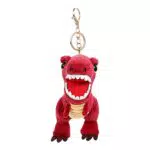 VALICLUD 1Pc Plüsch Dinosaurier Anhänger Mini Dinosaurier Puppe Tasche Schlüsselbund Ornament Schlüsselanhänger