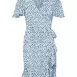 VERO MODA CURVE Damen Vmemma Henna Short Wrap Dress Cur Kleid