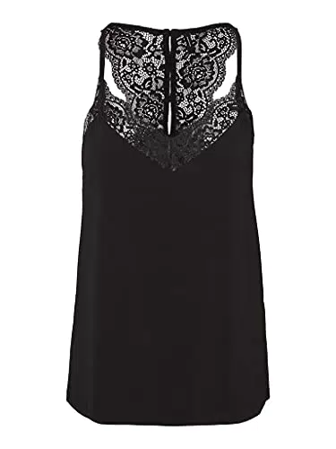 VERO MODA Damen VMANA S/L LACE TOP GA NOOS 10233213