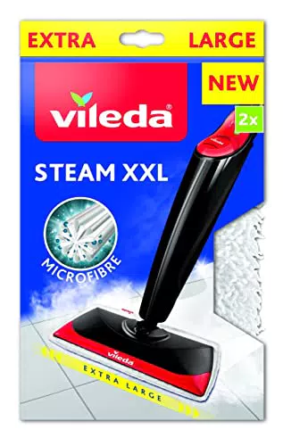 Vileda Steam XXL Mikrofaser Ersatzpads, Dampfreiniger Ersatzbezüge