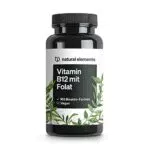 Vitamin B12 180 vegane Tabletten für 6 Monate 500µg Vit B12 und 200µg Folsäure pro Tagesdosis hochdosiert