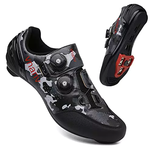 VNANV Fahrradschuhe für Herren Damen Rennrad MTB Schuhe Kompatibel mit Look SPD SPD-SL Delta Cleats
