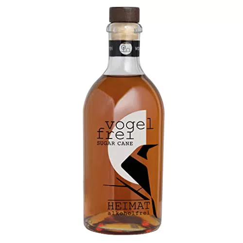 VOGELFREI SUGAR CANE alkoholfreie Alternative 0, 0% auf der Basis von Zuckerrohrmelasse und pflanzlichen Destillaten für alkoholfreie Cocktails aus der HEIMAT Destille