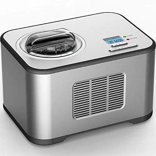Vollautomatische Edelstahl Eismaschine mit Kompressor-Frozen Yogurt-Milchshake Maschine-Flaschenkühler Gino Gelati IC-270W
