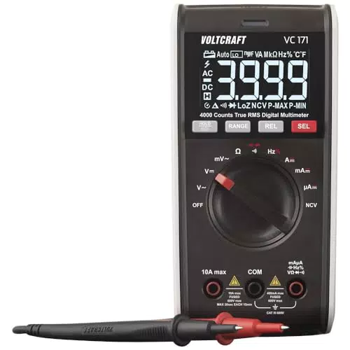 VOLTCRAFT VC171 Hand-Multimeter digital CAT III 600 V Anzeige : 4000
