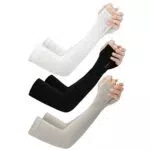 VOSAREA 3 Paar Sonnenschutz Armlinge Arm Ärmel UV Schutz Ärmlinge Arm Sleeves EIS Kühlender Damen Armstulpen für Herren Golf Sport Outdoor Radsport Radfahren