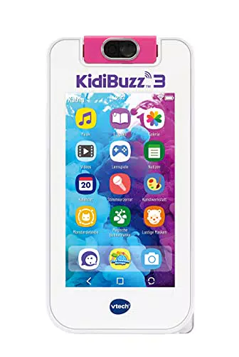 VTech KidiBuzz 3 pink Multifunktions-Messenger für Kinder Mit sicherem Internetbrowser