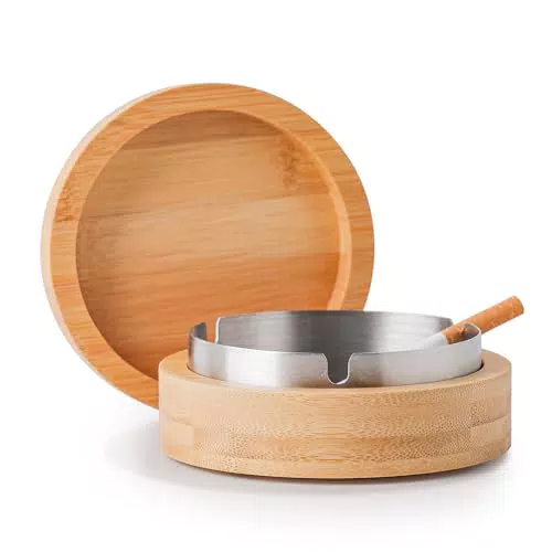 VViN Aschenbecher mit Deckel, Aschenbecher für Draussen