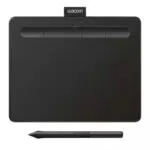 Wacom Intuos Small Zeichentablett - Tablet zum Zeichnen & zur Fotobearbeitung mit druckempfindlichem Stift schwarz - Ideal für Home-Office & E-Learning